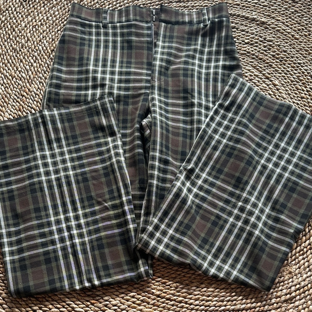 Free People Jules Plaid Pants